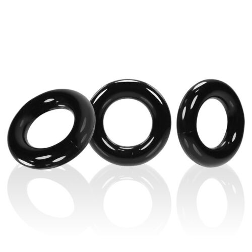 Cock Ring Oxballs Willy Rings 3-Pack Set Black