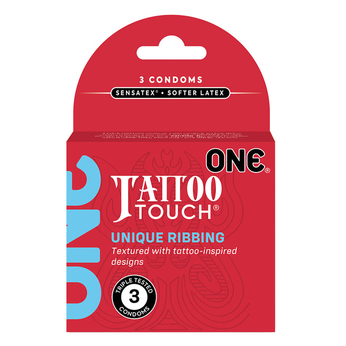 One Tattoo Touch Condoms 3 Pack