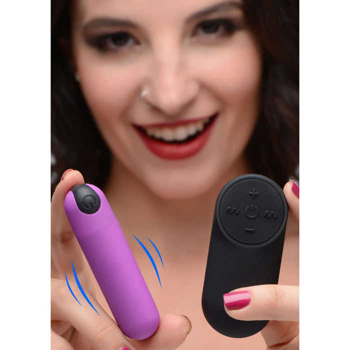 Bang Vibrating Bullet Vibe With Remote Control Purple