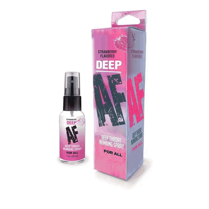 Deep AF Deep Throat Oral Sex Numbing Spray Strawberry 1oz