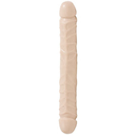 Dildo Jr Veined Double Header 12" Bender Beige Dong