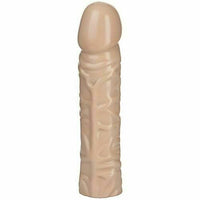 8" Classic Vac-U-Lock Dildo Beige Realistic Dong