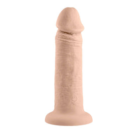 Dildo Evolved 6" Girthy Vibrating Dong Beige