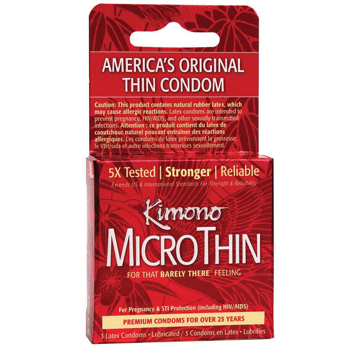 Kimono Micro Thin Condoms - 3 Pack