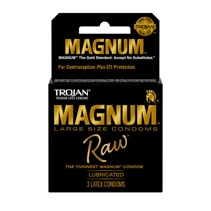 Trojan Magnum Raw Condoms 3 Pack