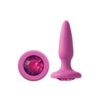 Butt Plug Silicone Glams Mini with Pink Gem