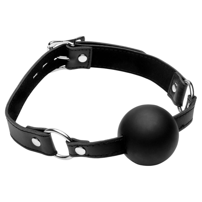 Strict XL Silicone Adjustable Ball Gag Black