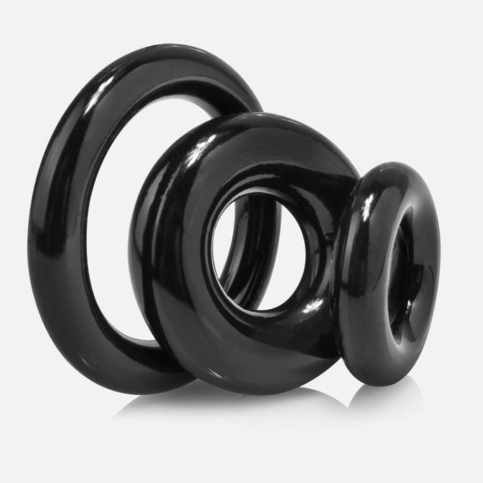 Screaming O RingO Cock Ring Black 3 Pack