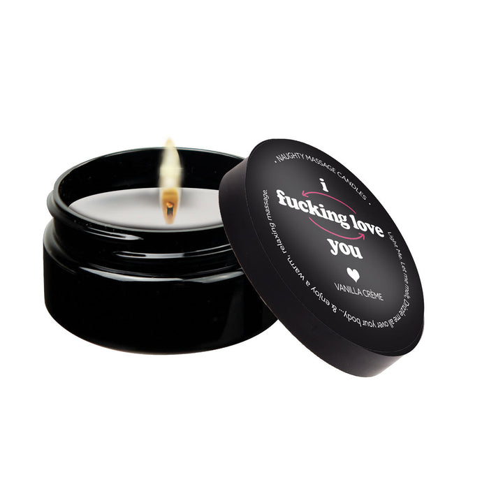 Kama Sutra I Fucking Love You Massage Candle 2oz Vanilla