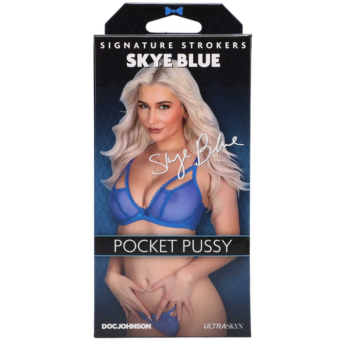 Signature Strokers Skye Blue Ultraskyn Pocket Pussy Male Masturbator