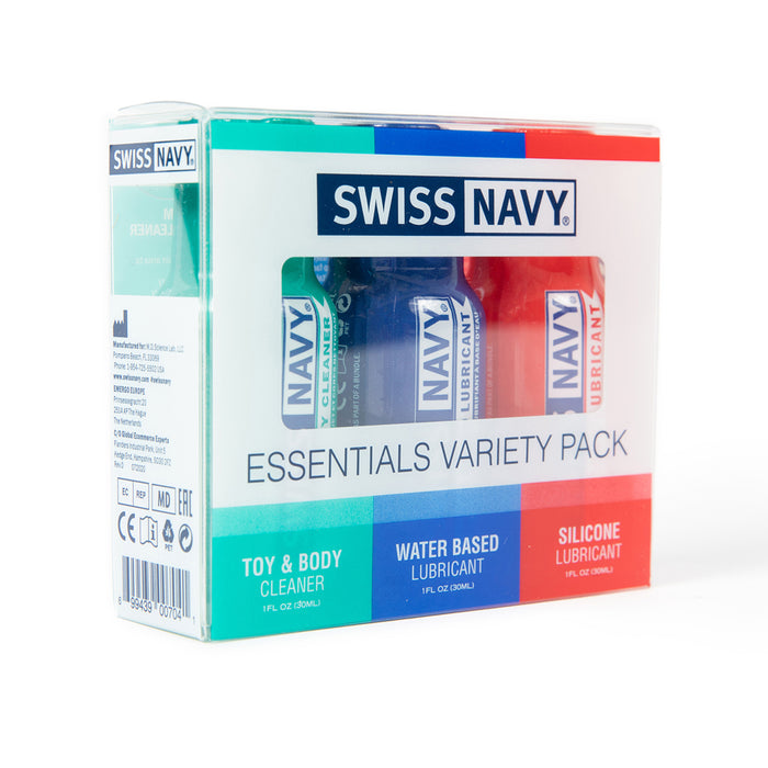 Swiss Navy Essentials Variety 3 Pack Personal Lubricant