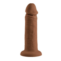 Dildo Evolved 6" Girthy Vibrating Dong Brown