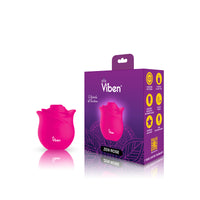 Viben Zen Rose Hot Pink Handheld Rose Clitoral and Nipple Stimulator