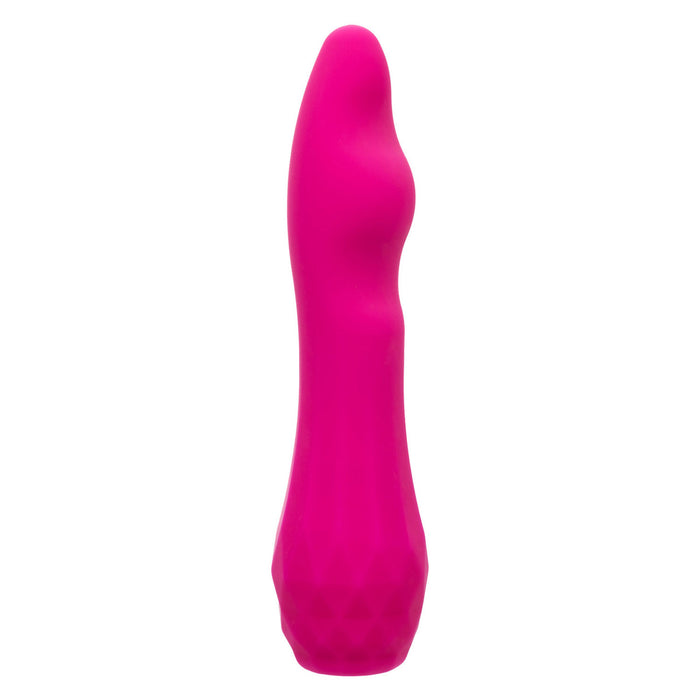 Gia Curved Pleaser Rechargeable Silicone Vibrator Pink