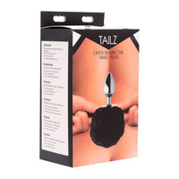 Tailz Onyx Bunny Tail Butt Plug Black