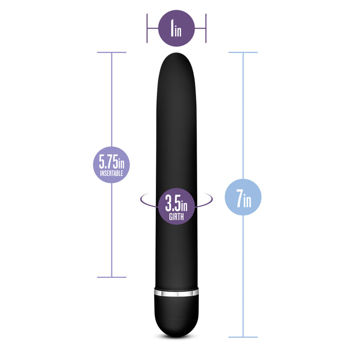 Blush Rose Luxuriate Vibrator Black