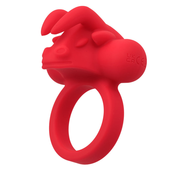 Silicone Rechargeable the Matador Cock Ring Red