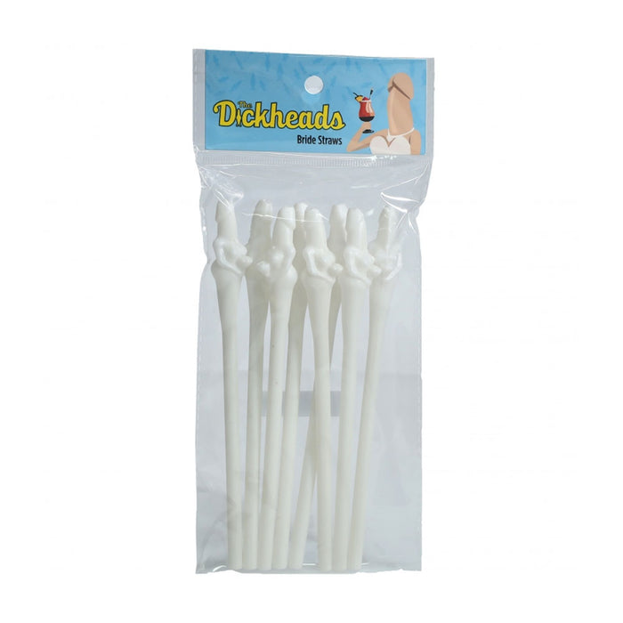 The Dickheads Bride Straws White