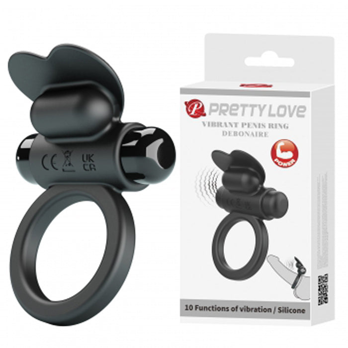 Vibrating Penis Ring Debonaire Black