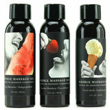Earthly Body Edible Massage Oil Gift Set - Strawberry Vanilla and Watermelon