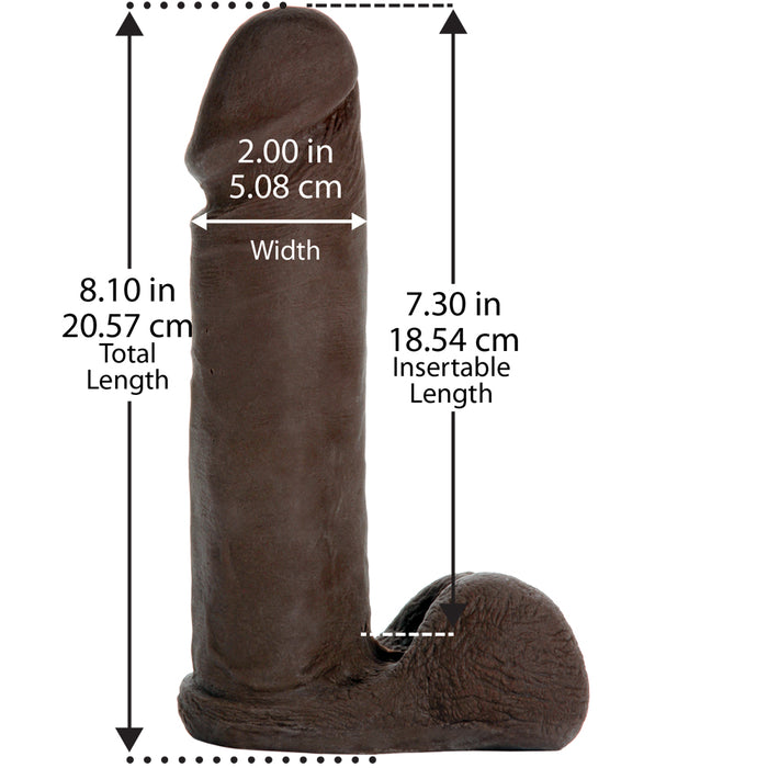 Vac-U-Lock 8" UR3 Cock Realistic Dildo Dong