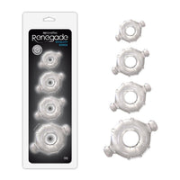 4 Pack Renegade Vitality Cock Rings Clear