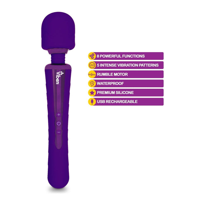 Wand Massager Obsession Intense Rechargeable Vibrator Purple