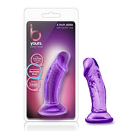 B Yours Sweet n' Small 4" Dildo With Suction Cup Purple