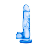 B Yours Sweet N Hard 4 Blue Realistic G-spot Anal Dildo Dong w/ Suction Mount