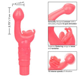 Rabbit Vibrator Rechargeable Butterfly Kiss Vibe Pink
