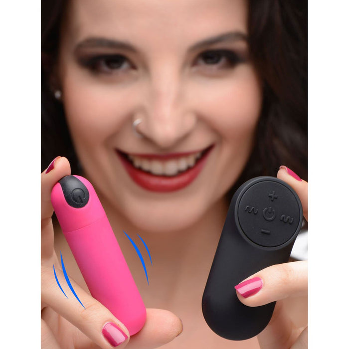 Bang Vibrating Bullet Vibe With Remote Control Pink