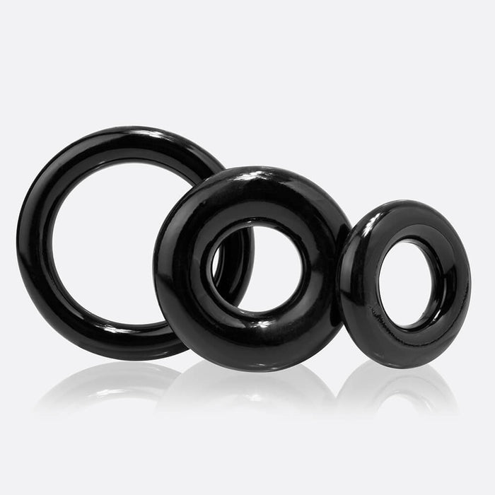 Screaming O RingO Cock Ring Black 3 Pack