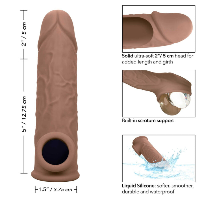 Penis Extension Performance Maxx Life-Like Extension 7" Brown