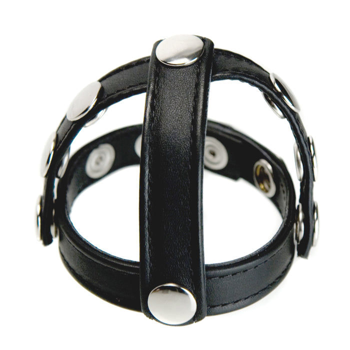 Strict Snap-On Cock And Ball Harness Black