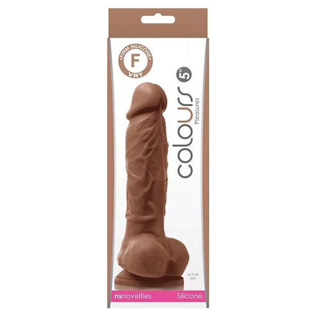 Colours Pleasures 5" Dildo Brown