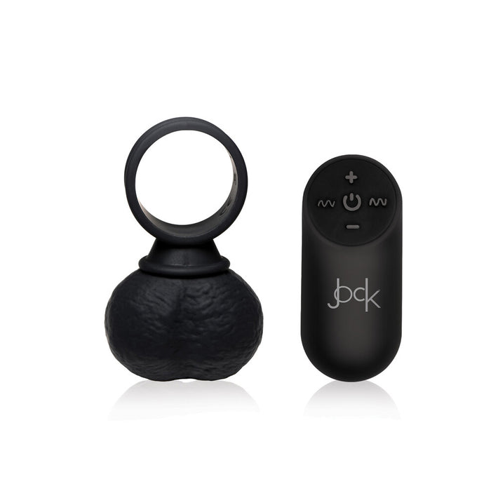 Jock 28X Vibrating Silicone Balls Large Black