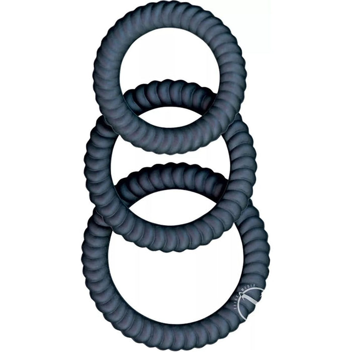 Ram Ultra Cocksweller Penis Ring Set Black