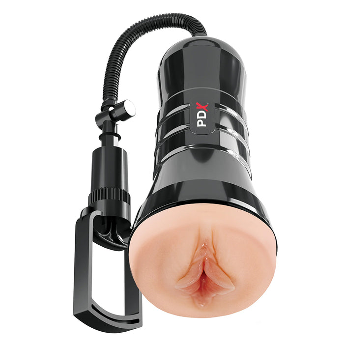 PDX Extreme Wet Pussies Super Sucker XXL Stroker Beige