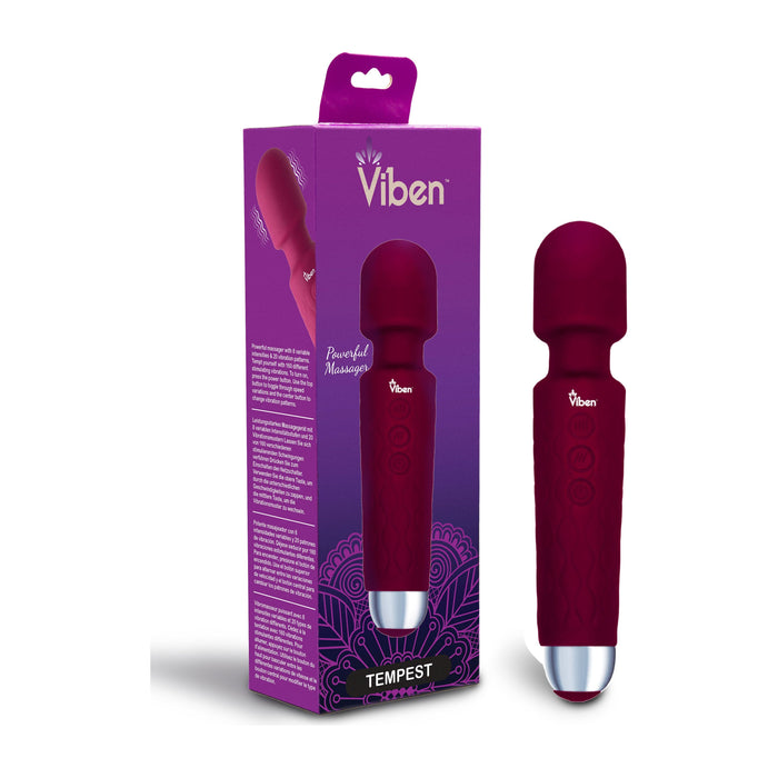 Viben Tempest Intense Wand Massager Red