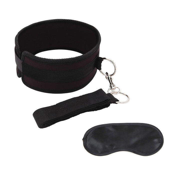 Collar And Leash Set Black