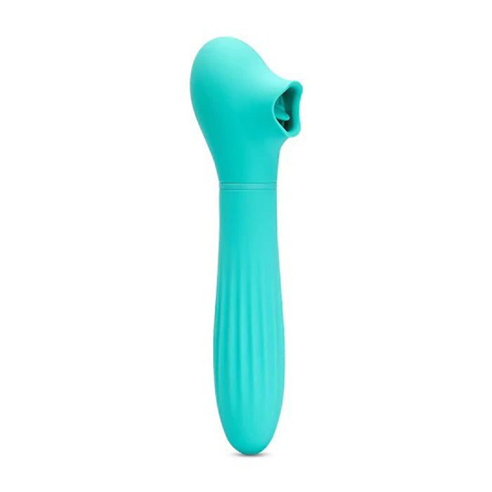 Nu Sensuelle Triple Action Daisy Suction Licking Thrusting Vibrator Teal