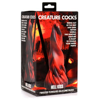 Creature Cocks Hell Kiss Twisted Tongues Silicone Dildo Red