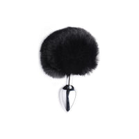 Tailz Onyx Bunny Tail Butt Plug Black