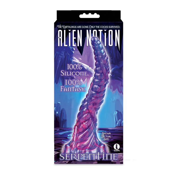 Alien Nation Serpentine Fantasy Dildo Dong with Suction Cup