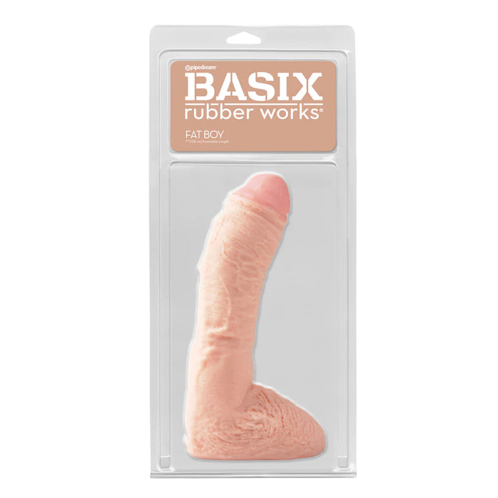 Basix Rubber Works 10" Fat Boy Dildo Beige