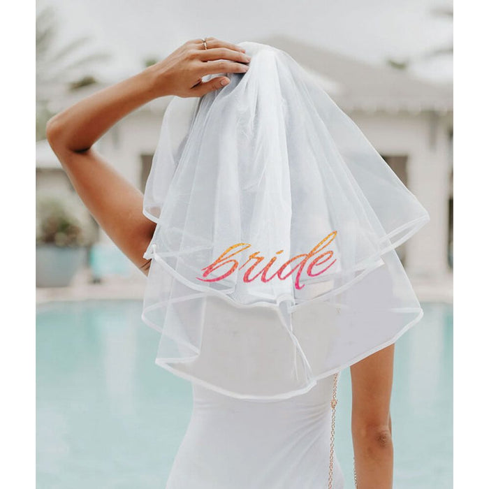 Glitterati Bride Veil White