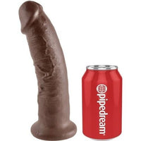 King Cock 9" Cock Brown - Realistic Dildo Dong