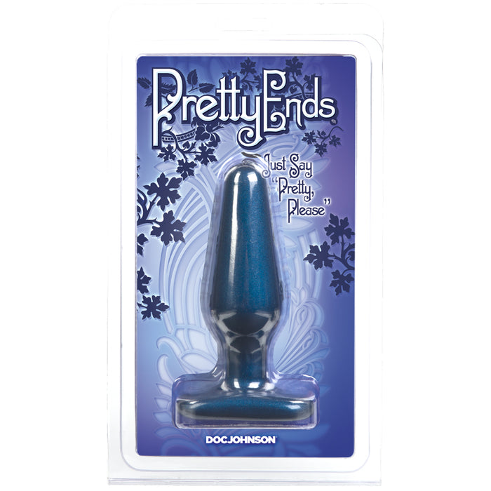 Pretty Ends Iridescent Butt Plug Medium Blue