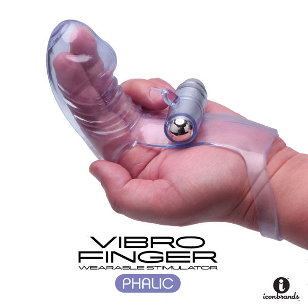 The 9's Vibrofinger Finger Vibrator Purple