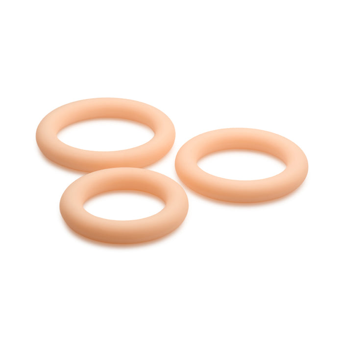 Jock Discrete Silicone Cock Ring Set Beige